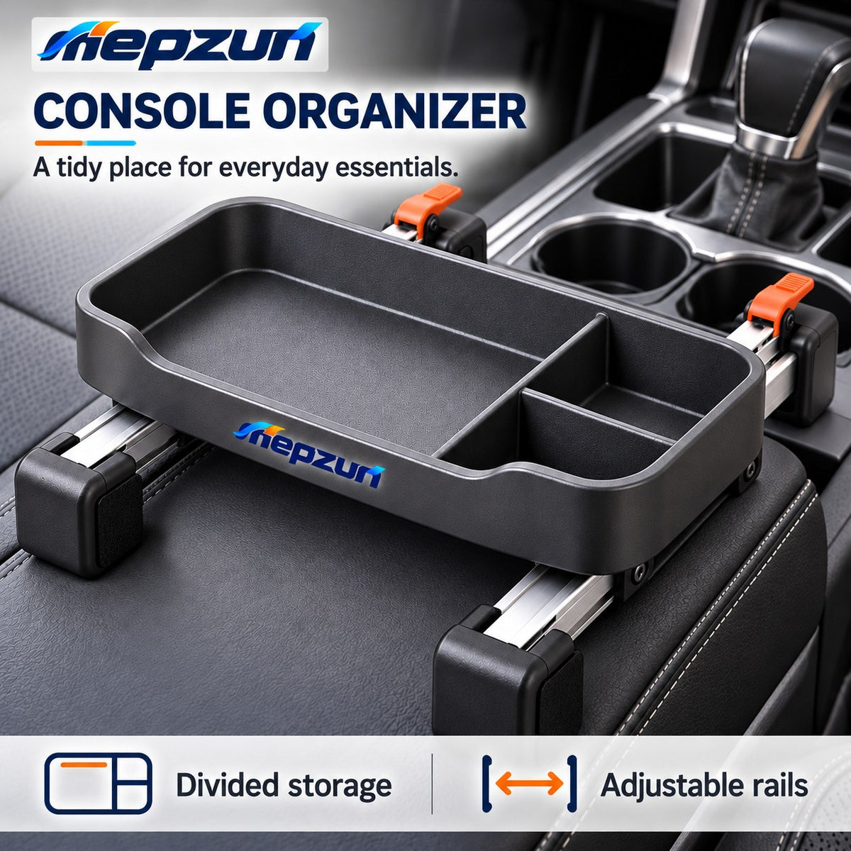 mepzun Adjustable Clamp-On Organizer Tray — main photo