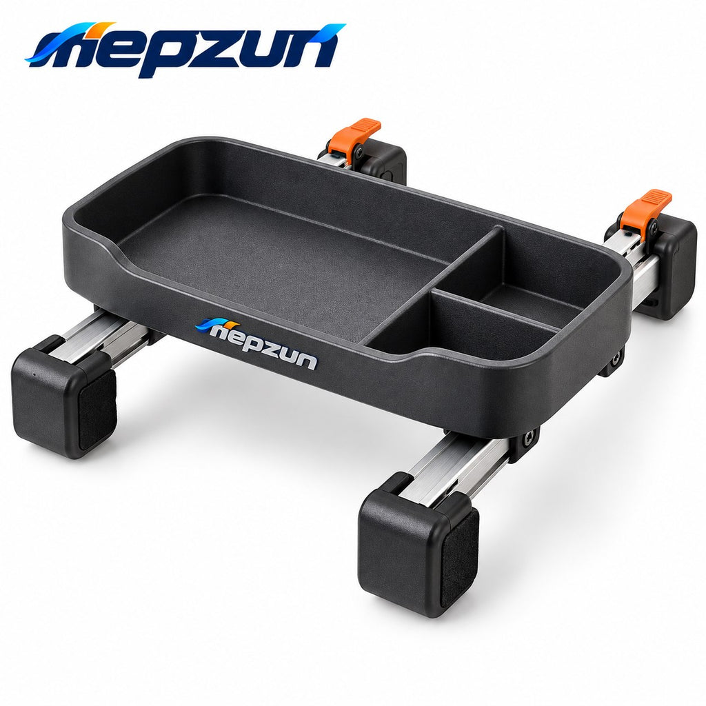 mepzun Adjustable Clamp-On Organizer Tray — additional angle