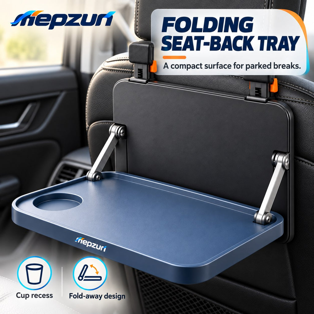 mepzun Fold-Down Utility Tray with Cup Recess — main photo