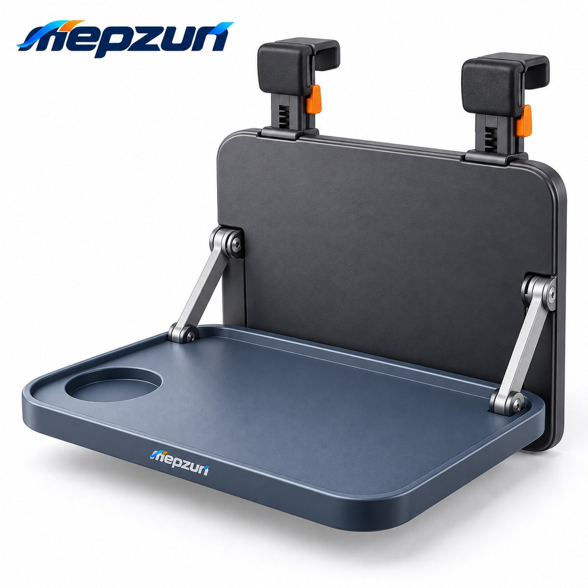 mepzun Fold-Down Utility Tray with Cup Recess — additional angle