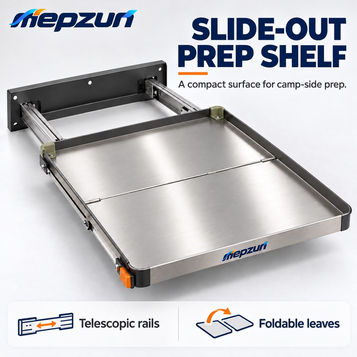 Slide-Out Metal Utility Tray view 1