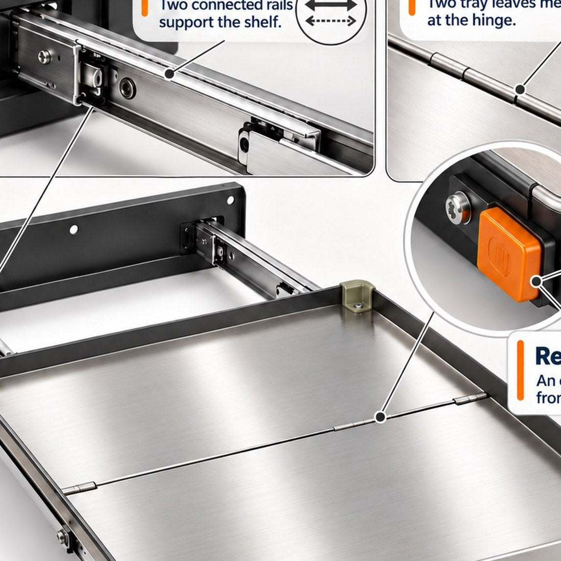 Slide-Out Metal Utility Tray view 5