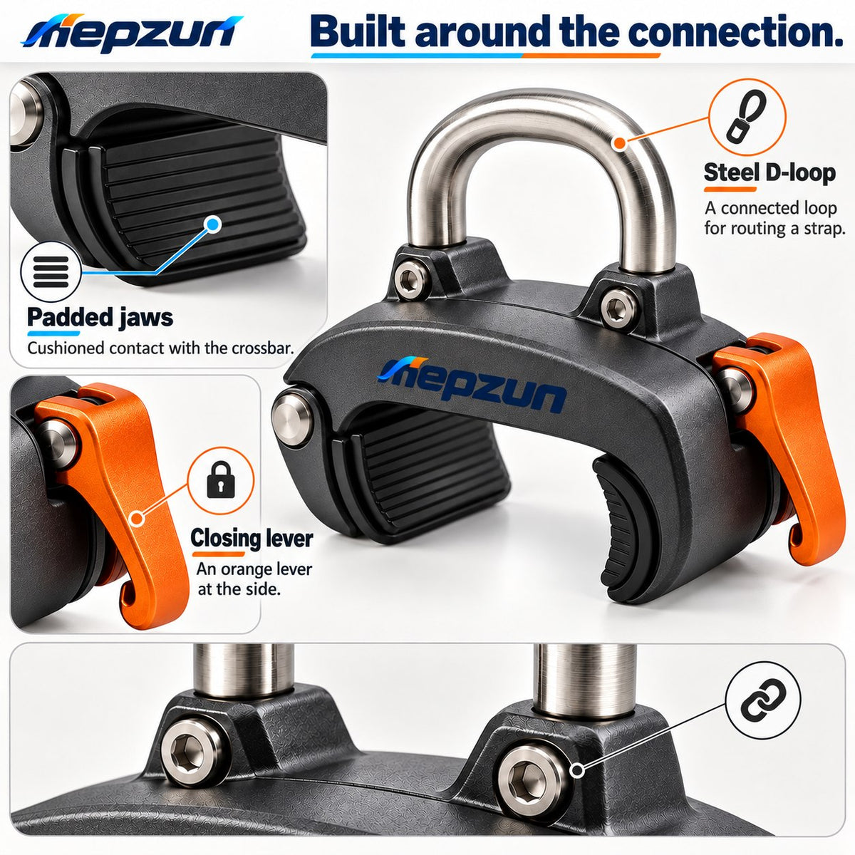 Heavy-Duty U-Shaped Clamp Lock view 2