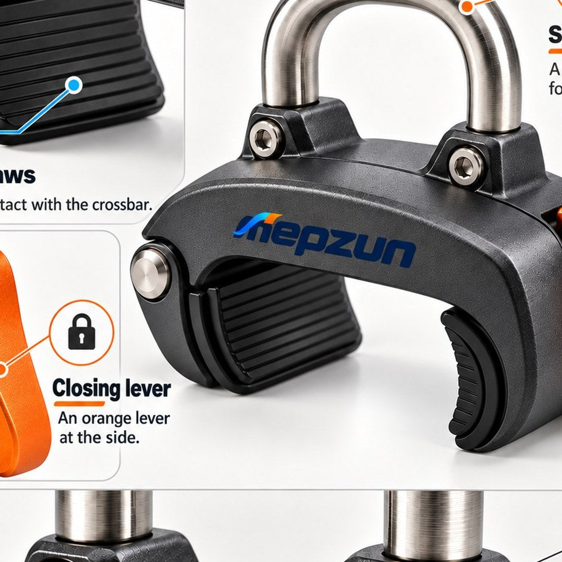 Heavy-Duty U-Shaped Clamp Lock view 5