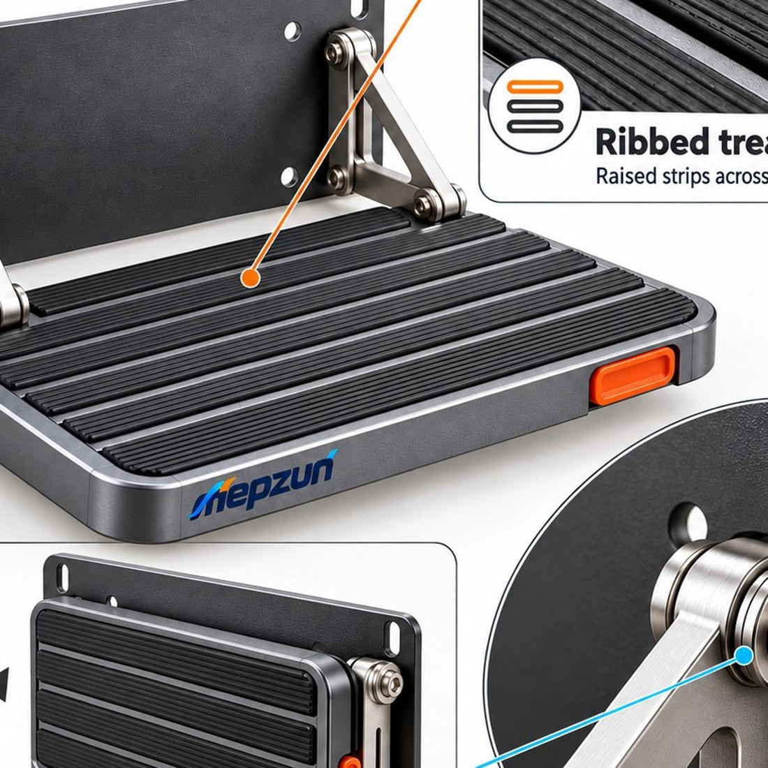 Wall-Mounted Folding Step Platform view 5