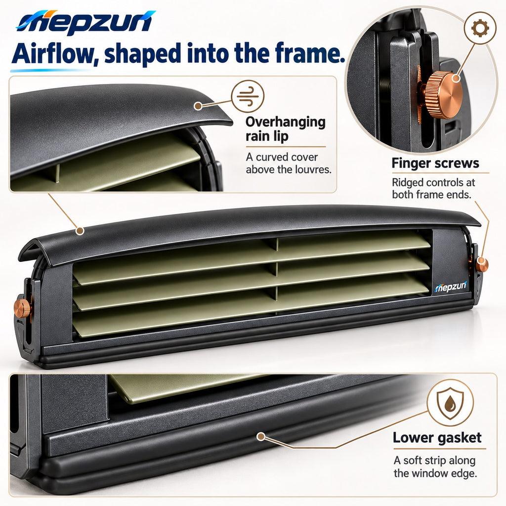 Slim Adjustable-Louver Vent Panel view 2