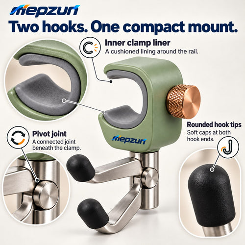 Clamp-On Dual Utility Hook - 2