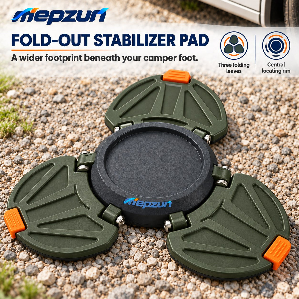 Three-Panel Fold-Out Support Base image 1