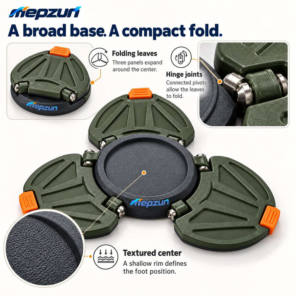 Three-Panel Fold-Out Support Base image 2